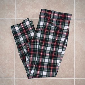 Holiday Plaid GAP Skinny Pants